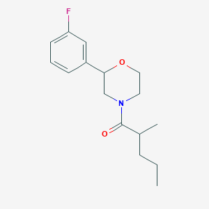 1-[2-(3-Fluorophenyl)morpholin-4-yl]-2-methylpentan-1-one