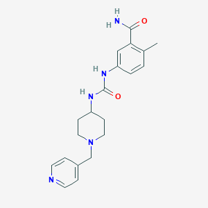 2-Methyl-5-[[1-(pyridin-4-ylmethyl)piperidin-4-yl]carbamoylamino]benzamide