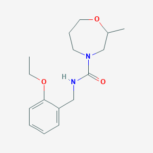 N-[(2-ethoxyphenyl)methyl]-2-methyl-1,4-oxazepane-4-carboxamide