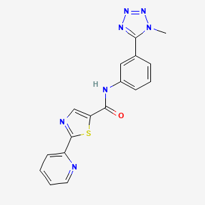 N-[3-(1-methyltetrazol-5-yl)phenyl]-2-pyridin-2-yl-1,3-thiazole-5-carboxamide