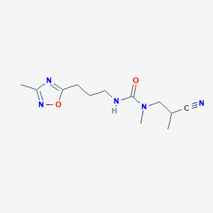 1-(2-Cyanopropyl)-1-methyl-3-[3-(3-methyl-1,2,4-oxadiazol-5-yl)propyl]urea