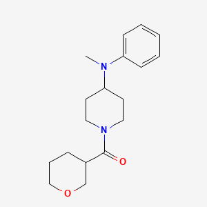 [4-(N-methylanilino)piperidin-1-yl]-(oxan-3-yl)methanone