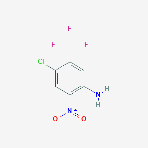 molecular formula C7H4ClF3N2O2 B071698 4-Chloro-2-nitro-5-(trifluoromethyl)aniline CAS No. 167415-22-7