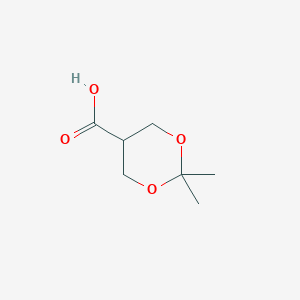 molecular formula C7H12O4 B071701 2,2-Dimethyl-1,3-dioxane-5-carboxylic acid CAS No. 162635-09-8