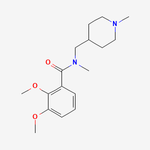 2,3-dimethoxy-N-methyl-N-[(1-methylpiperidin-4-yl)methyl]benzamide