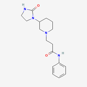 3-[3-(2-oxoimidazolidin-1-yl)piperidin-1-yl]-N-phenylpropanamide