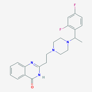 2-[2-[4-[1-(2,4-difluorophenyl)ethyl]piperazin-1-yl]ethyl]-3H-quinazolin-4-one