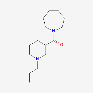 molecular formula C15H28N2O B7170770 Azepan-1-yl-(1-propylpiperidin-3-yl)methanone 