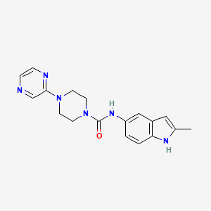 N-(2-methyl-1H-indol-5-yl)-4-pyrazin-2-ylpiperazine-1-carboxamide