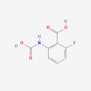 molecular formula C8H6FNO4 B071708 2-(Carboxyamino)-6-fluorobenzoic acid CAS No. 188567-91-1
