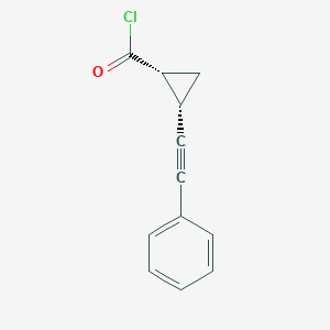 molecular formula C12H9ClO B071733 (1R,2S)-2-(Phenylethynyl)cyclopropane-1-carbonyl chloride CAS No. 172477-26-8