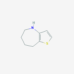 molecular formula C8H11NS B071734 5,6,7,8-四氢-4H-噻吩并[3,2-B]氮杂卓 CAS No. 180340-57-2