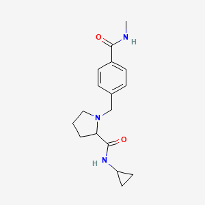 N-cyclopropyl-1-[[4-(methylcarbamoyl)phenyl]methyl]pyrrolidine-2-carboxamide