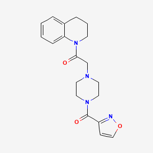 1-(3,4-dihydro-2H-quinolin-1-yl)-2-[4-(1,2-oxazole-3-carbonyl)piperazin-1-yl]ethanone