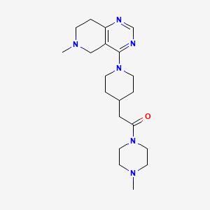 2-[1-(6-methyl-7,8-dihydro-5H-pyrido[4,3-d]pyrimidin-4-yl)piperidin-4-yl]-1-(4-methylpiperazin-1-yl)ethanone