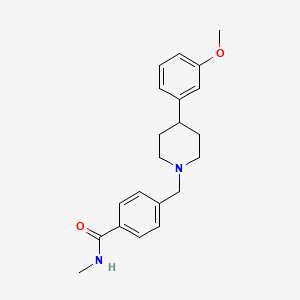 4-[[4-(3-methoxyphenyl)piperidin-1-yl]methyl]-N-methylbenzamide