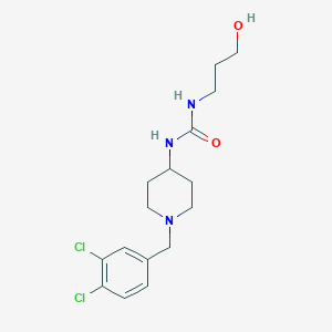 1-[1-[(3,4-Dichlorophenyl)methyl]piperidin-4-yl]-3-(3-hydroxypropyl)urea