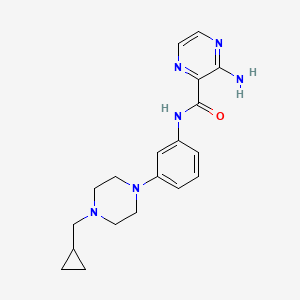 3-amino-N-[3-[4-(cyclopropylmethyl)piperazin-1-yl]phenyl]pyrazine-2-carboxamide