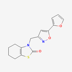 3-[[5-(Furan-2-yl)-1,2-oxazol-3-yl]methyl]-4,5,6,7-tetrahydro-1,3-benzothiazol-2-one