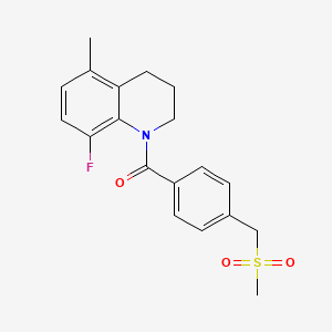 (8-fluoro-5-methyl-3,4-dihydro-2H-quinolin-1-yl)-[4-(methylsulfonylmethyl)phenyl]methanone