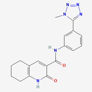 N-[3-(1-methyltetrazol-5-yl)phenyl]-2-oxo-5,6,7,8-tetrahydro-1H-quinoline-3-carboxamide