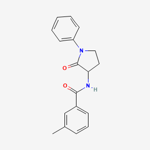 3-methyl-N-(2-oxo-1-phenylpyrrolidin-3-yl)benzamide