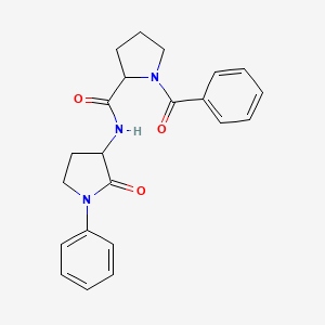 1-benzoyl-N-(2-oxo-1-phenylpyrrolidin-3-yl)pyrrolidine-2-carboxamide