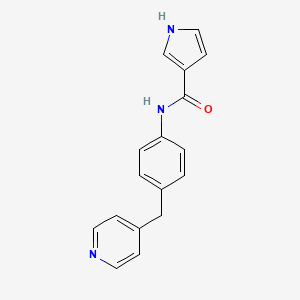 N-[4-(pyridin-4-ylmethyl)phenyl]-1H-pyrrole-3-carboxamide