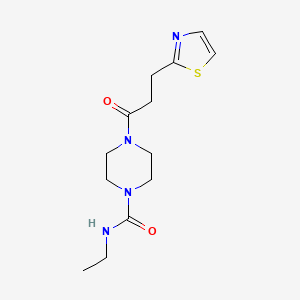 N-ethyl-4-[3-(1,3-thiazol-2-yl)propanoyl]piperazine-1-carboxamide