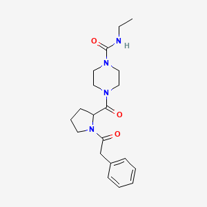 N-ethyl-4-[1-(2-phenylacetyl)pyrrolidine-2-carbonyl]piperazine-1-carboxamide