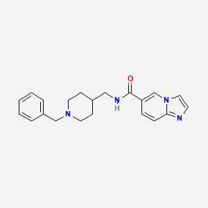 N-[(1-benzylpiperidin-4-yl)methyl]imidazo[1,2-a]pyridine-6-carboxamide