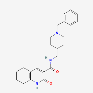 N-[(1-benzylpiperidin-4-yl)methyl]-2-oxo-5,6,7,8-tetrahydro-1H-quinoline-3-carboxamide