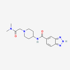 N-[1-[2-(dimethylamino)-2-oxoethyl]piperidin-4-yl]-2H-benzotriazole-5-carboxamide