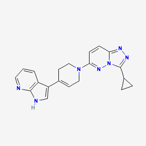 3-cyclopropyl-6-[4-(1H-pyrrolo[2,3-b]pyridin-3-yl)-3,6-dihydro-2H-pyridin-1-yl]-[1,2,4]triazolo[4,3-b]pyridazine