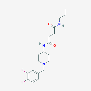 N'-[1-[(3,4-difluorophenyl)methyl]piperidin-4-yl]-N-propylbutanediamide