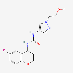 1-(6-fluoro-3,4-dihydro-2H-chromen-4-yl)-3-[1-(2-methoxyethyl)pyrazol-4-yl]urea