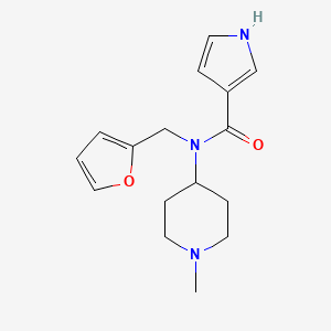 N-(furan-2-ylmethyl)-N-(1-methylpiperidin-4-yl)-1H-pyrrole-3-carboxamide