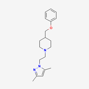 1-[2-(3,5-Dimethylpyrazol-1-yl)ethyl]-4-(phenoxymethyl)piperidine