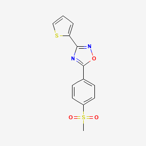 5-(4-Methylsulfonylphenyl)-3-thiophen-2-yl-1,2,4-oxadiazole