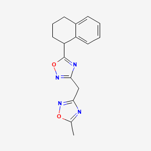 3-[(5-Methyl-1,2,4-oxadiazol-3-yl)methyl]-5-(1,2,3,4-tetrahydronaphthalen-1-yl)-1,2,4-oxadiazole