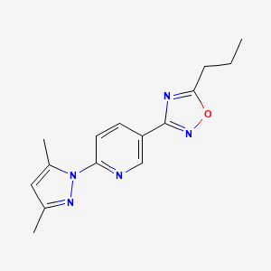 3-[6-(3,5-Dimethylpyrazol-1-yl)pyridin-3-yl]-5-propyl-1,2,4-oxadiazole