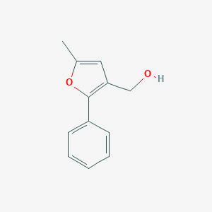 molecular formula C12H12O2 B071745 (5-甲基-2-苯基呋喃-3-基)甲醇 CAS No. 183210-33-5