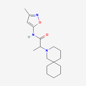 2-(2-azaspiro[5.5]undecan-2-yl)-N-(3-methyl-1,2-oxazol-5-yl)propanamide