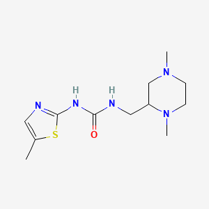 1-[(1,4-Dimethylpiperazin-2-yl)methyl]-3-(5-methyl-1,3-thiazol-2-yl)urea