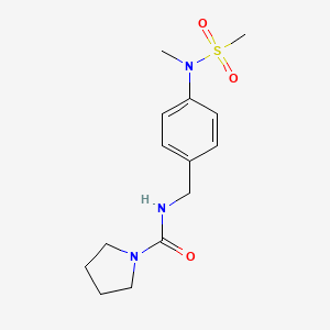 N-[[4-[methyl(methylsulfonyl)amino]phenyl]methyl]pyrrolidine-1-carboxamide