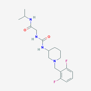 2-[[1-[(2,6-difluorophenyl)methyl]piperidin-3-yl]carbamoylamino]-N-propan-2-ylacetamide