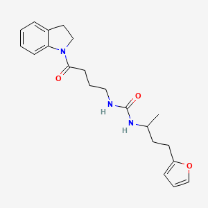 1-[4-(2,3-Dihydroindol-1-yl)-4-oxobutyl]-3-[4-(furan-2-yl)butan-2-yl]urea