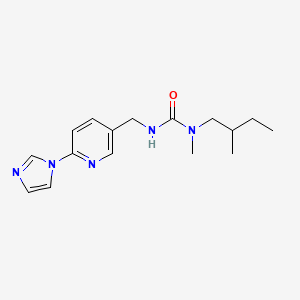 3-[(6-Imidazol-1-ylpyridin-3-yl)methyl]-1-methyl-1-(2-methylbutyl)urea