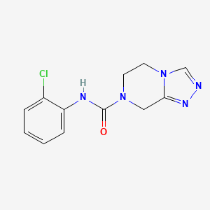 N-(2-chlorophenyl)-6,8-dihydro-5H-[1,2,4]triazolo[4,3-a]pyrazine-7-carboxamide