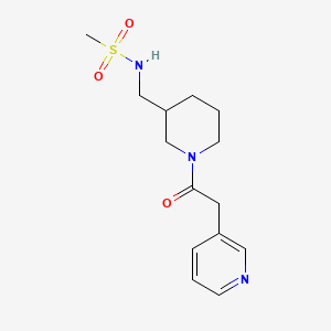 N-[[1-(2-pyridin-3-ylacetyl)piperidin-3-yl]methyl]methanesulfonamide